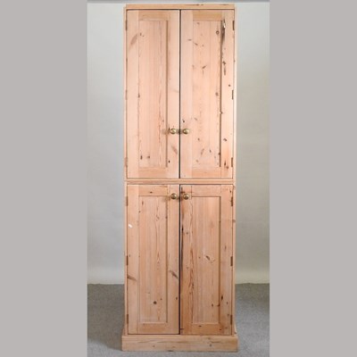 Lot 369 - A pine hall cupboard