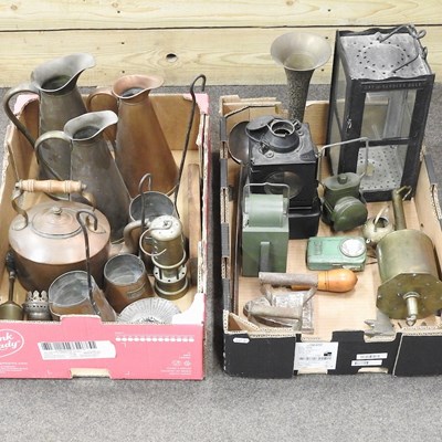 Lot 243 - A collection of 19th century and later metal wares