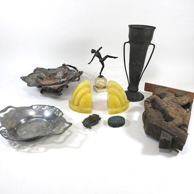 Lot 63 - An Art Deco bronzed dancer