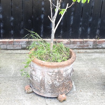 Lot 377 - A terracotta garden planter