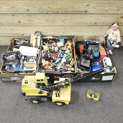 Lot 130 - Three boxes of diecast toys