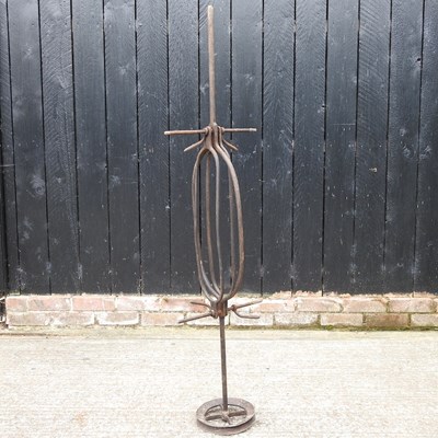 Lot 334 - An iron spit roast