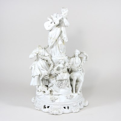 Lot 35 - A Meissen figure group