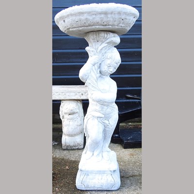 Lot 317 - A bird bath
