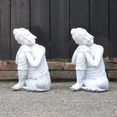Lot 350 - Two garden statues