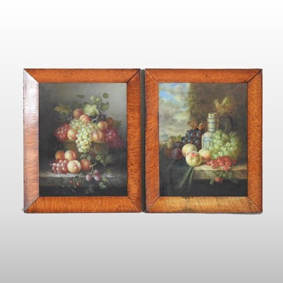 Lot 86 - Continental school, still life, a pair