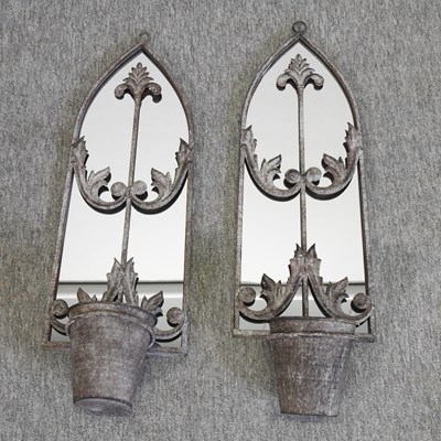 Lot 43 - A pair of garden mirrors