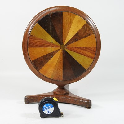 Lot 78 - A Victorian miniature radially veneered specimen wood breakfast table