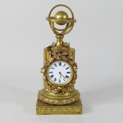 Lot 134 - A 19th century ormolu mantel clock