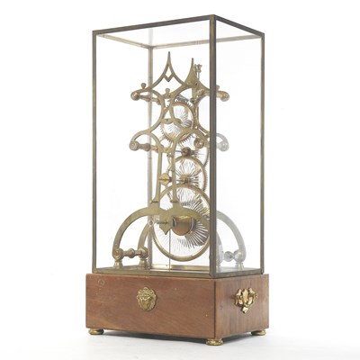 Lot 95 - A hand made brass skeleton clock movement