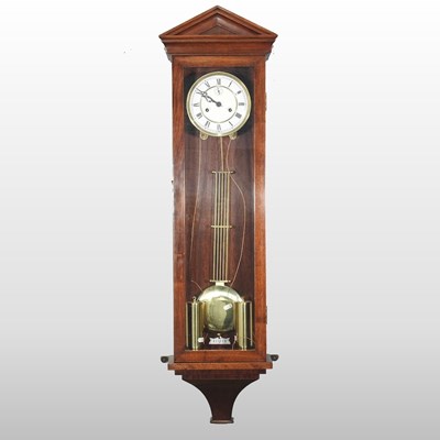 Lot 103 - A Vienna style regulator wall clock