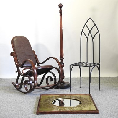 Lot 513 - A bentwood rocking chair