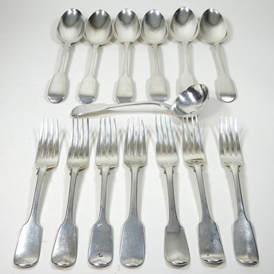 Lot 181 - A silver part service