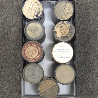 Lot 209 - A collection of early 20th century phonograph cylinders