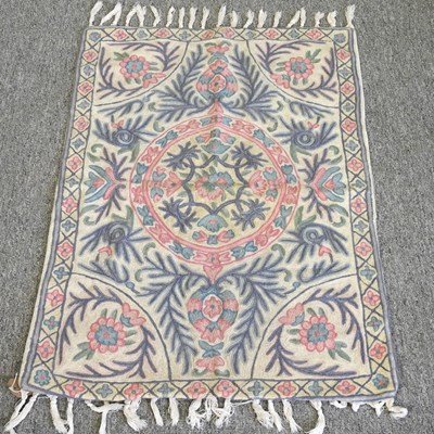 Lot 459 - A kashmiri chain stitch panel