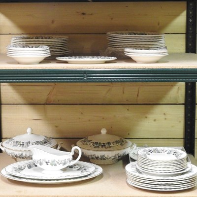 Lot 197 - A Royal Worcester Lavinia pattern bone china part dinner service