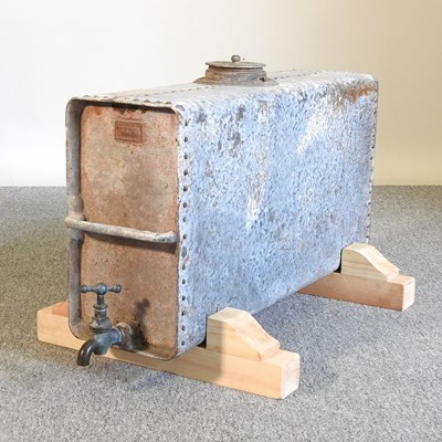 Lot 115 - A galvanised water butt