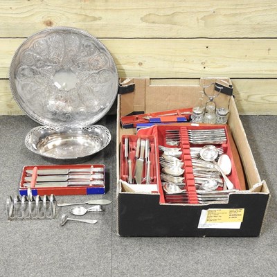Lot 486 - A collection of silver plate