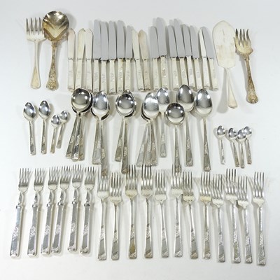 Lot 88 - A silver plated table service by Garrards