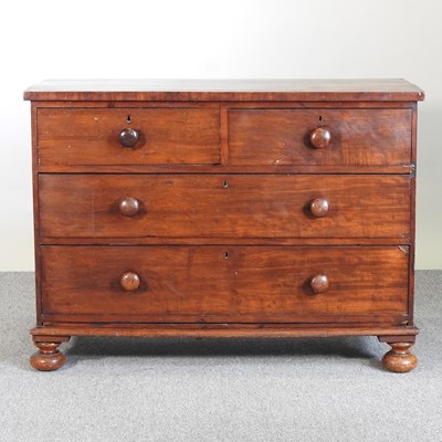 Lot 457 - A Victorian mahogany chest