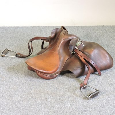 Lot 465 - A leather saddle, by Penwood Saddlery