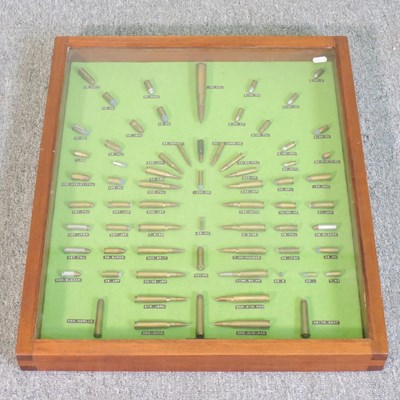Lot 102 - A gun cartridge display case