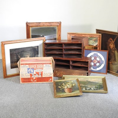 Lot 648 - Two wooden shelving units