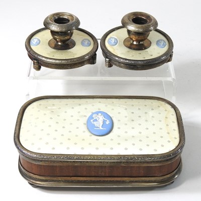 Lot 82 - A Wedgwood Jasperware mounted part dressing table