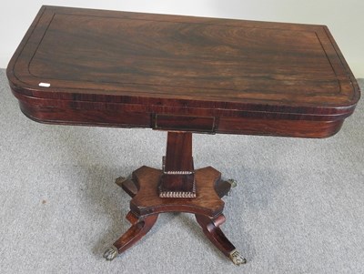 Lot 600 - A Regency card table