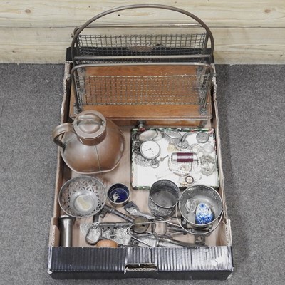 Lot 631 - A collection of costume jewellery, silver...