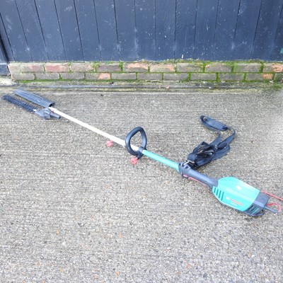 Lot 606 - A Bosch AMW10 electric pole hedge cutter,...