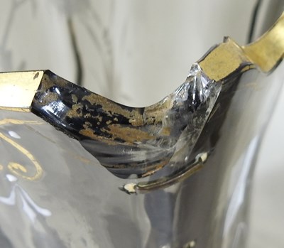 Lot 37 - An early 20th century glass jug, enamelled...