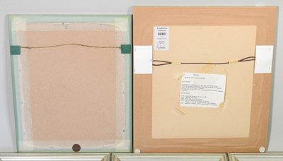 Lot 77 - Nestor, b1957, abstract, 17 x 13cm, together...
