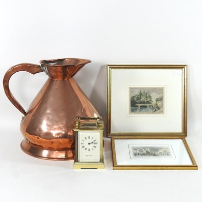 Lot 101 - An early 20th century brass cased carriage...