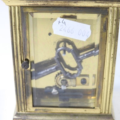 Lot 101 - An early 20th century brass cased carriage...
