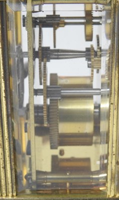 Lot 101 - An early 20th century brass cased carriage...