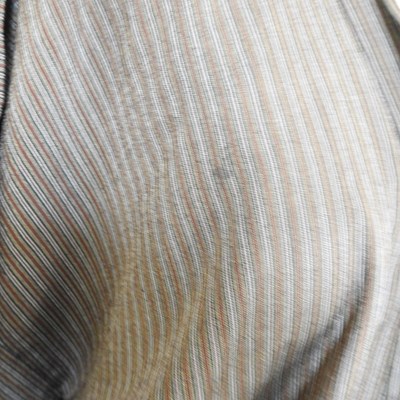 Lot 56 - A brown striped kimono, together with another (2)