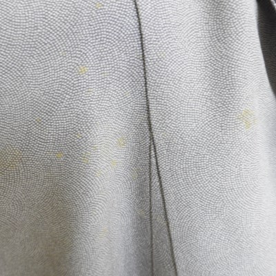 Lot 56 - A brown striped kimono, together with another (2)