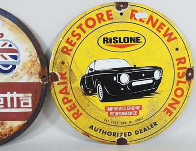 Lot 163 - A vintage style advertising sign Lambretta,...