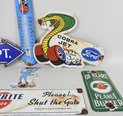 Lot 183 - A collection of vintage style enamel...
