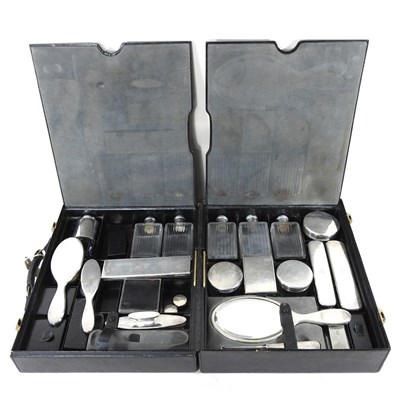 Lot 45 - An early 20th century French silver travelling...