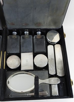 Lot 45 - An early 20th century French silver travelling...
