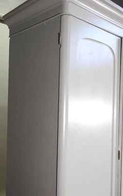Lot 178 - A Victorian and later grey painted pine double...