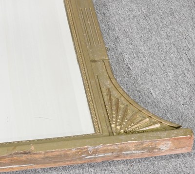 Lot 177 - A Victorian gilt over mantel mirror, with...