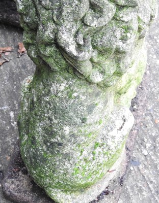 Lot 4 - A pair of reconstituted stone garden statues...