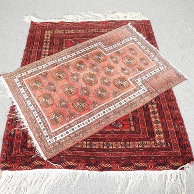 Lot 531 - A bokhara rug, 170 x 135cm, together with...