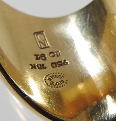 Lot 17 - A Georg Jensen 18 carat gold ring, attributed...