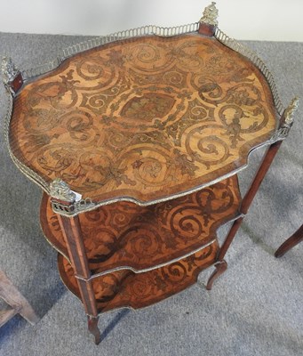 Lot 103 - A 19th century marquetry and gilt metal...
