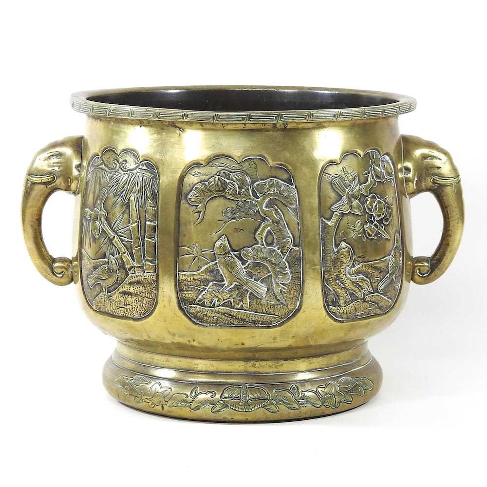 Lot 12 - An early 20th century Japanese bronze...