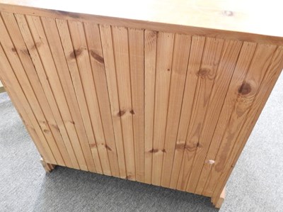 Lot 106 - A pine cabinet, together with a collection of...